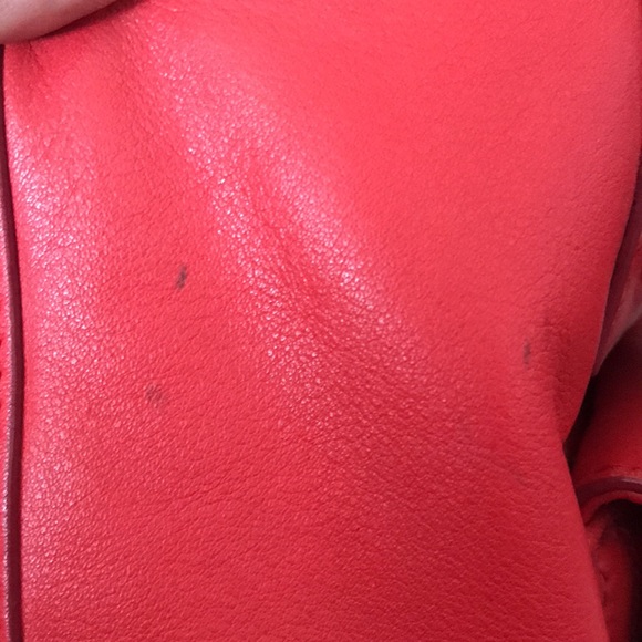 Kate Spade ♠️ flashy BRIGHT cherry red leather satchel! - Picture 11 of 17